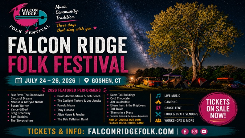 Falcon Ridge Folk Festival Returns for Its 38th Year in Goshen