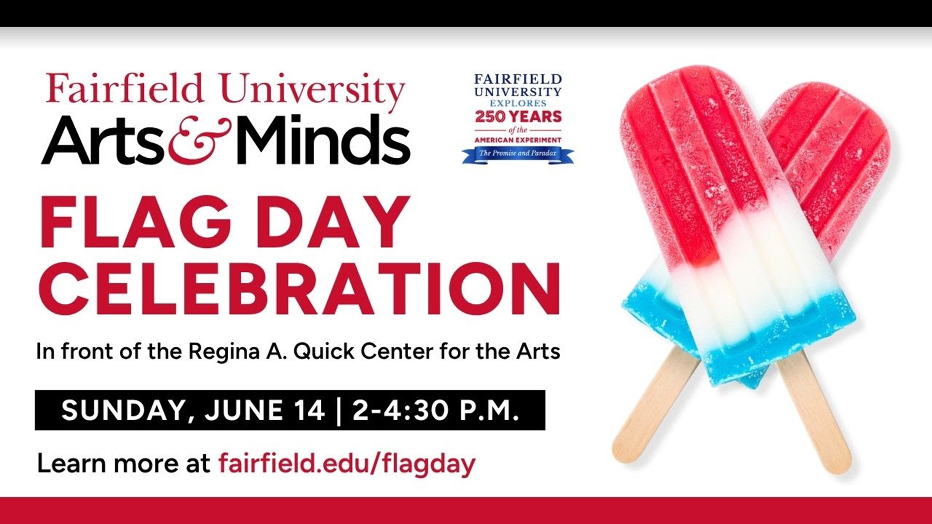 Flag Day Celebration at Fairfield University Arts & Minds