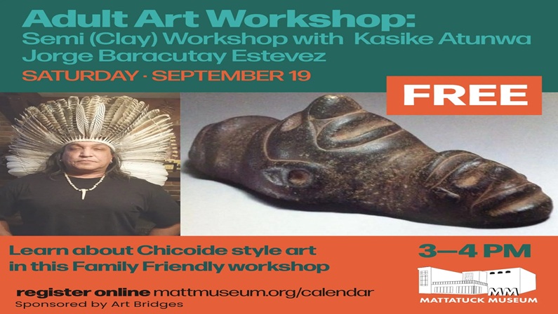 Semi (Clay) Workshop with Kasike Atunwa Jorge Baracutay Estevez at Mattatuck Museum