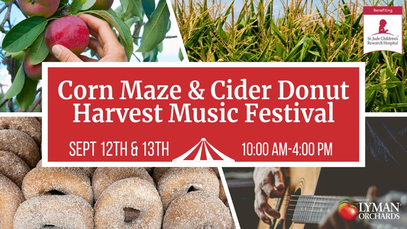 Corn Maze & Cider Donut Harvest Music Festival at Lyman Orchards
