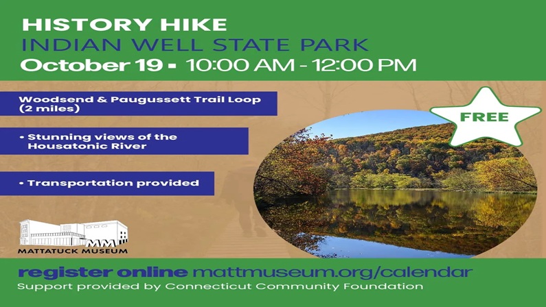 History Hike: Indian Well State Park with Mattatuck Museum