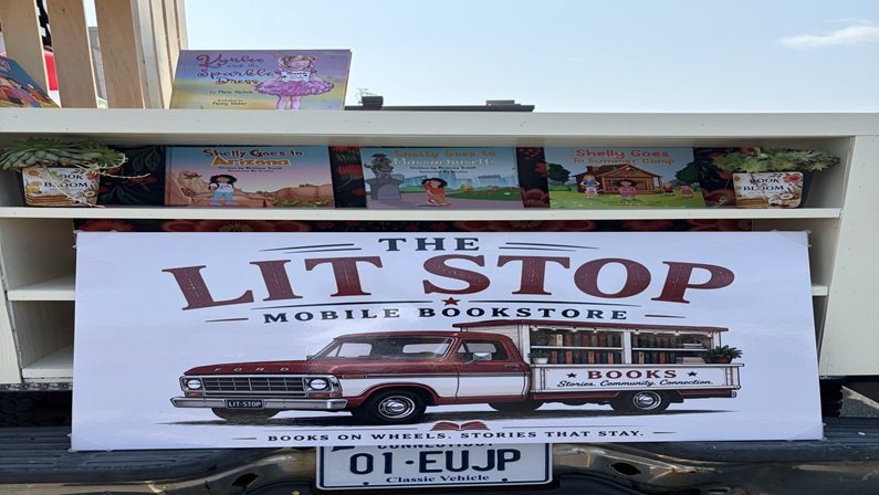 The Lit Stop Mobile Bookstore at Lyman Orchards